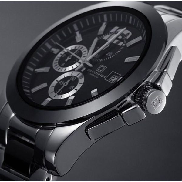 wristwatches carnival fashion watch men high end multifunction chronograph quartz with ceramics band,calendar,6 pins dial,luminous hand, Slivery;brown
wristwatches carnival fashion watch men high end multifunction chronograph quartz with ceramics band,calendar,6 pins dial,luminous hand, Slivery;brown