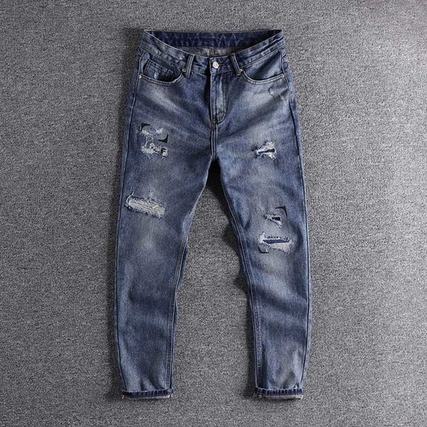 2021 new arrival trendy relaxed men's jeans british youth versatile straight cropped pants cool boy wear 0168 i14l, White;black
2021 new arrival trendy relaxed men's jeans british youth versatile straight cropped pants cool boy wear 0168 i14l, White;black
