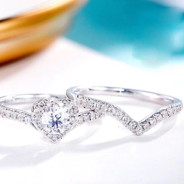 cluster rings aeaw 18k white gold ring set round brilliant cut 0.42ct 4.5mm natural real diamond engagement & wedding band for women, Golden;silver
cluster rings aeaw 18k white gold ring set round brilliant cut 0.42ct 4.5mm natural real diamond engagement & wedding band for women, Golden;silver