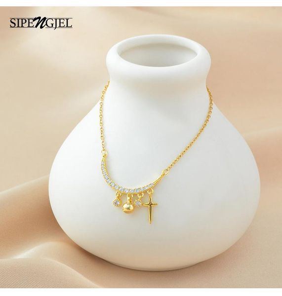 chains sipengjel fashion cubic zircon moon pendant necklace gold chain nekclace for women jewelry 2021, Silver
chains sipengjel fashion cubic zircon moon pendant necklace gold chain nekclace for women jewelry 2021, Silver