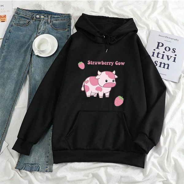 women's hoodies & sweatshirts strawberry milk print pullover punk loose casual hoodie winter sweatshirt oversize harajuku sports outfit, Black
women's hoodies & sweatshirts strawberry milk print pullover punk loose casual hoodie winter sweatshirt oversize harajuku sports outfit, Black