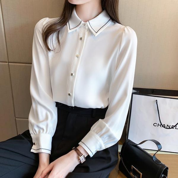 women's blouses & shirts white shirt bottoming design feeling small crowd with 2021 spring chiffon long sleeve
women's blouses & shirts white shirt bottoming design feeling small crowd with 2021 spring chiffon long sleeve