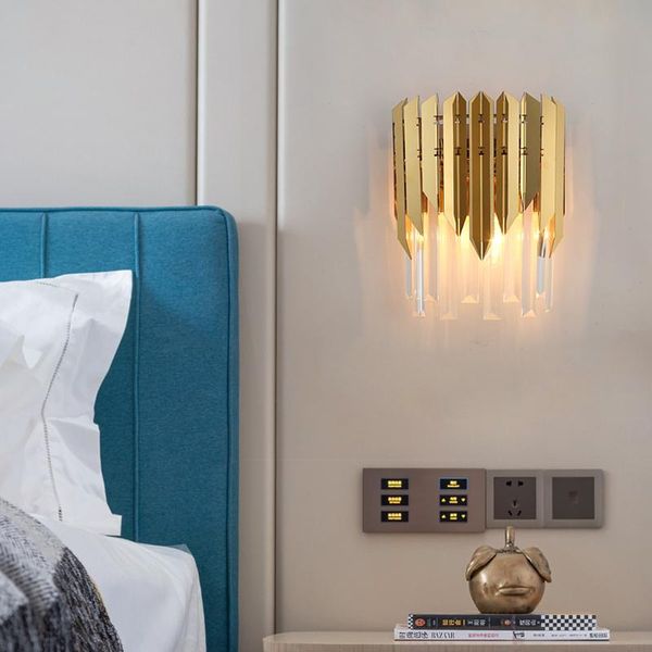 wall lamps modern lights crystal gold creative personality home living room video bedroom indoor light fixtures
wall lamps modern lights crystal gold creative personality home living room video bedroom indoor light fixtures