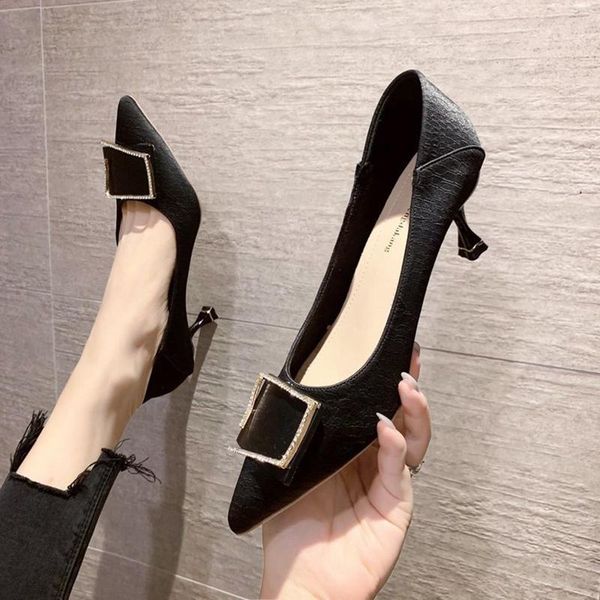 dress shoes women pumps 2021 autumn fashion leather pointed toe high heel female elegant office women's wedding party, Black
dress shoes women pumps 2021 autumn fashion leather pointed toe high heel female elegant office women's wedding party, Black