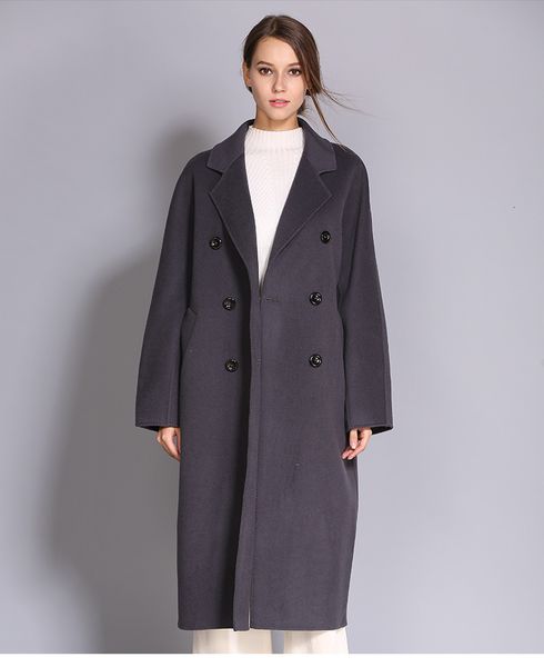 women's wool & blends fashion 100% coat winter korean style long women autumn ladies s and jackets clothing abrigo mujer wpy1340, Black
women's wool & blends fashion 100% coat winter korean style long women autumn ladies s and jackets clothing abrigo mujer wpy1340, Black