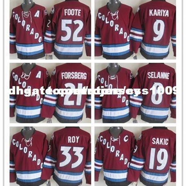 avalanche custom colorado #8 teemu selanne 9 paul kariya 19 joe sakic 21 peter forsberg 33 patrick roy 52 adam foote stitched jersey, Black
avalanche custom colorado #8 teemu selanne 9 paul kariya 19 joe sakic 21 peter forsberg 33 patrick roy 52 adam foote stitched jersey, Black