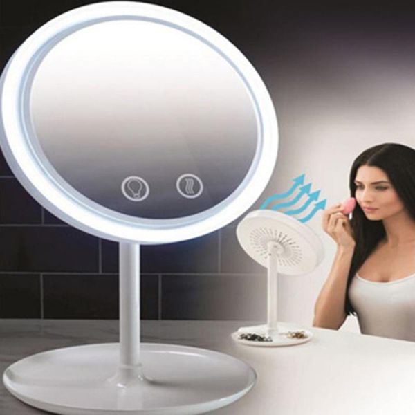 compact mirrors 3-in-1 led fan makeup mirror with detachable holder lightweight portable deskcosmetic mpwell
compact mirrors 3-in-1 led fan makeup mirror with detachable holder lightweight portable deskcosmetic mpwell