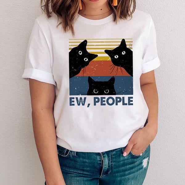 women graphic striped cat face animal printing short sleeve cartoon lady clothes clothing tees print female tshirt t-shirt, White
women graphic striped cat face animal printing short sleeve cartoon lady clothes clothing tees print female tshirt t-shirt, White