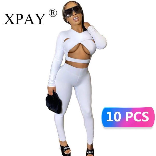 women's two piece pants wholesale items tracksuits for women fall long sleeve hollow out crossed crop and pencil pant solid color bulk, White
women's two piece pants wholesale items tracksuits for women fall long sleeve hollow out crossed crop and pencil pant solid color bulk, White