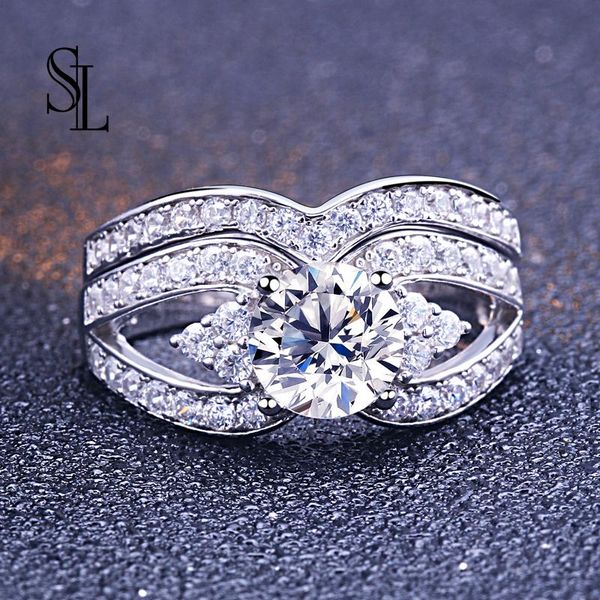cluster rings sl 2pcs bridal set jewelry 925 silver sterling ring for women engagement band gift white zirconia stone, Golden;silver
cluster rings sl 2pcs bridal set jewelry 925 silver sterling ring for women engagement band gift white zirconia stone, Golden;silver