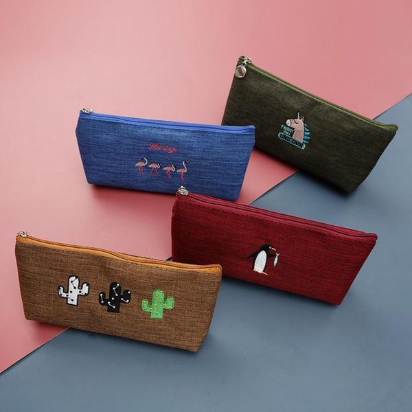 pencil bags simple case cartoon embroidery kawaii bag stationery pen office supplies pouch
pencil bags simple case cartoon embroidery kawaii bag stationery pen office supplies pouch