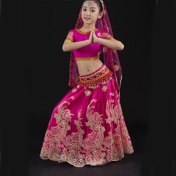 stage wear girls chinese traditional style xinjiang dance performance costume mesh sequin embroidered lace children belly suit, Black;red
stage wear girls chinese traditional style xinjiang dance performance costume mesh sequin embroidered lace children belly suit, Black;red
