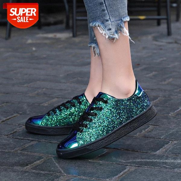 dudeli 2019 new fashion spring women sneakers casual flat lace-up bling glitter shining green beautiful vulcanized shoes woman #1y5o
dudeli 2019 new fashion spring women sneakers casual flat lace-up bling glitter shining green beautiful vulcanized shoes woman #1y5o