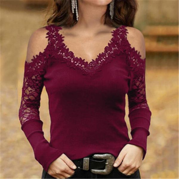 womens sling v-neck t-shirts fashion trend lace mesh long sleeve solid colors skinny tees female spring casual slim bottoming tshirts, White
womens sling v-neck t-shirts fashion trend lace mesh long sleeve solid colors skinny tees female spring casual slim bottoming tshirts, White