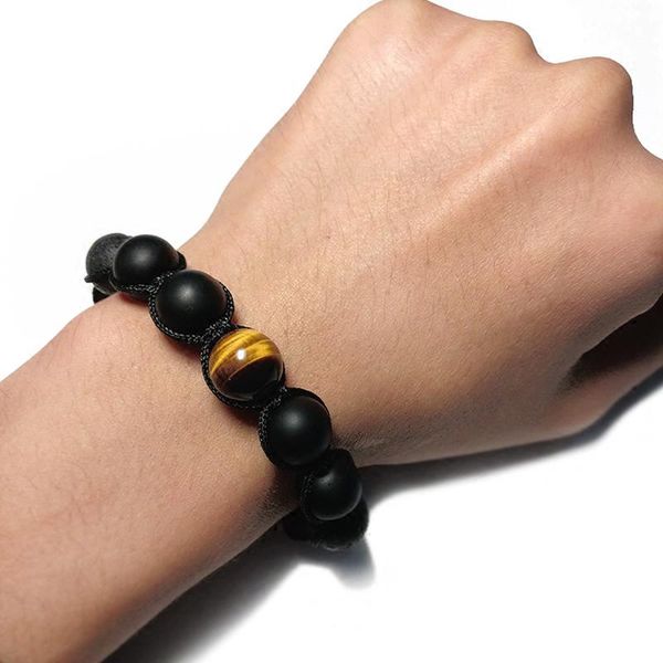 charm bracelets mcllroy bracelet men 12mm lava stone tiger eye natural handmade rope macrame braided homme jewelry gift, Golden;silver
charm bracelets mcllroy bracelet men 12mm lava stone tiger eye natural handmade rope macrame braided homme jewelry gift, Golden;silver