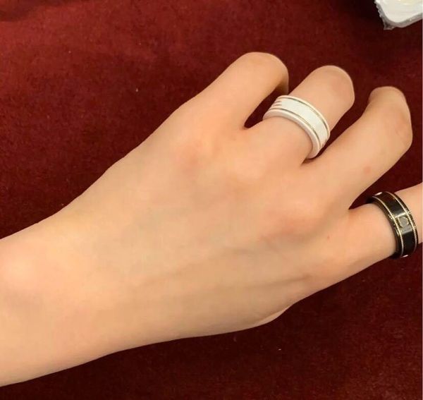 new style couple ring fashion simple letter ring ceramic material lovers ring fashion jewelry supply w299, Silver
new style couple ring fashion simple letter ring ceramic material lovers ring fashion jewelry supply w299, Silver