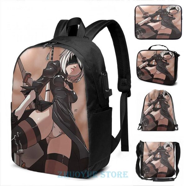 backpack funny graphic print nier automata (2) usb charge men school bags women bag travel laptop
backpack funny graphic print nier automata (2) usb charge men school bags women bag travel laptop