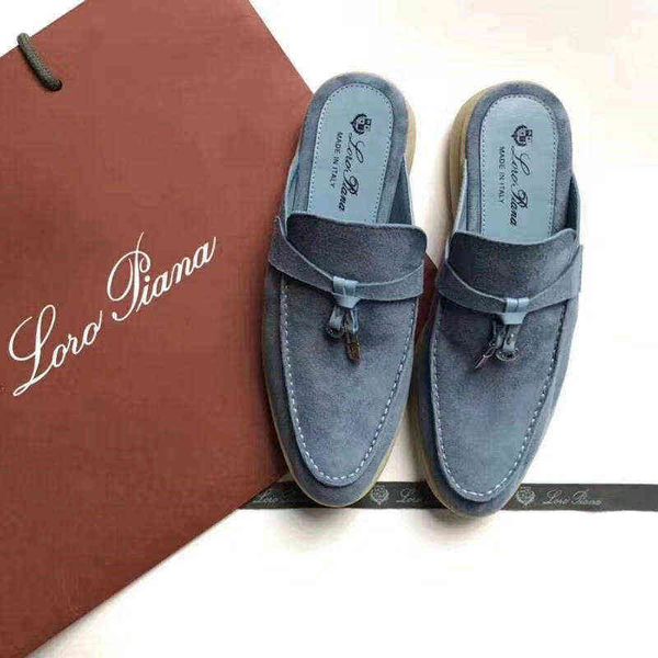 leather womens real luxury half slippers shoe tassels designer loro lady summer walk flats slipper 35-41, Black
leather womens real luxury half slippers shoe tassels designer loro lady summer walk flats slipper 35-41, Black