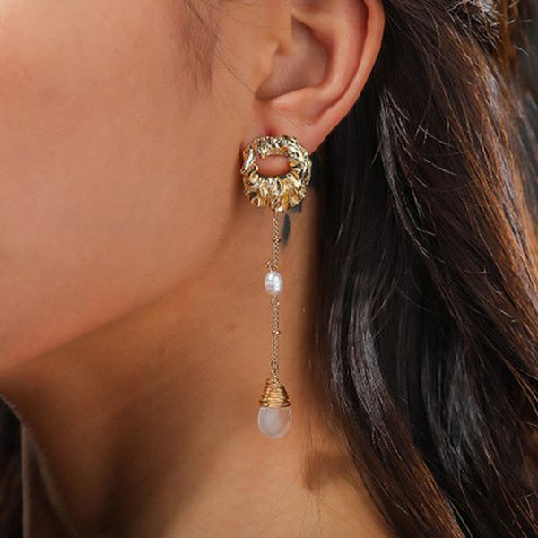 dangle & chandelier xingge unique design alloy twisted natural pearl earrings for women exquisite metal circle freshwater drop earring jewel, Silver
dangle & chandelier xingge unique design alloy twisted natural pearl earrings for women exquisite metal circle freshwater drop earring jewel, Silver
