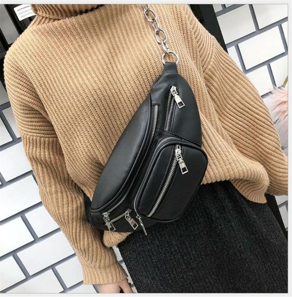 waist bags pu leather black solid bag for women 2021 chain fanny pack belt purse shoulder tote men travel handbag
waist bags pu leather black solid bag for women 2021 chain fanny pack belt purse shoulder tote men travel handbag