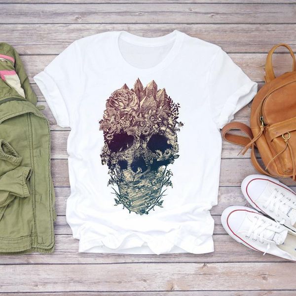 women 2021 skull floral 90s flower camisas mujer print lady t-shirts womens t shirt ladies graphic female tee t-shirt, White
women 2021 skull floral 90s flower camisas mujer print lady t-shirts womens t shirt ladies graphic female tee t-shirt, White