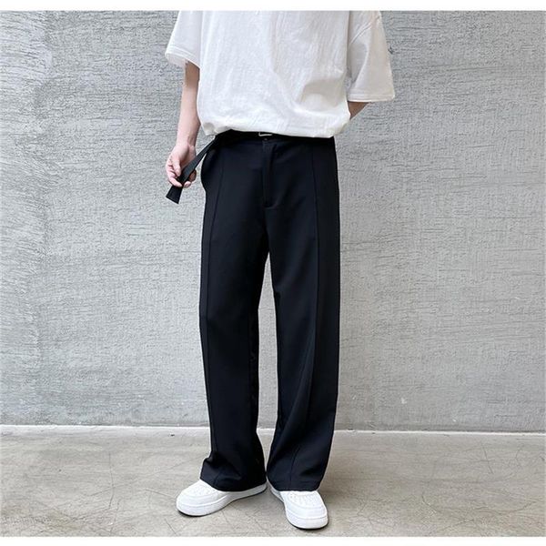 men's pants autumn clothes korean fashion versatile loose solid color casual hair stylist youth straight suit trend, Black
men's pants autumn clothes korean fashion versatile loose solid color casual hair stylist youth straight suit trend, Black