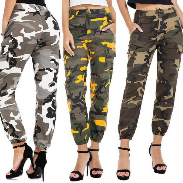 women's pants & capris autumn casual womens high waist camouflage long fitness joggers trousers ladies camo cargo, Black;white
women's pants & capris autumn casual womens high waist camouflage long fitness joggers trousers ladies camo cargo, Black;white
