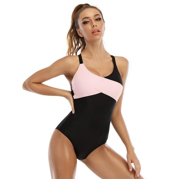one-piece suits cross-adjustable shoulder straps one piece swimsuit competition women patchwork swimming for racerback bathing
one-piece suits cross-adjustable shoulder straps one piece swimsuit competition women patchwork swimming for racerback bathing