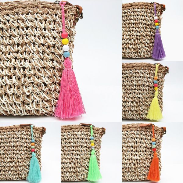 1pc tassel purse charms with wood beads keychains & landyards birthdays gift for women hmong keyring dropshipping, Silver
1pc tassel purse charms with wood beads keychains & landyards birthdays gift for women hmong keyring dropshipping, Silver