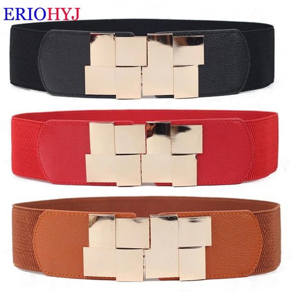 belts female wide belt waistband multicolor square buckle dress decorative women's slim elastic bigsweety, Black;brown
belts female wide belt waistband multicolor square buckle dress decorative women's slim elastic bigsweety, Black;brown