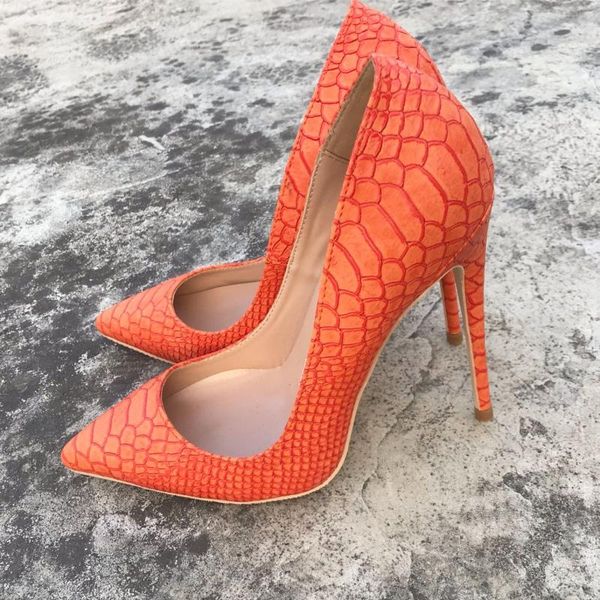 dress shoes fashion orange python snake leather poined toe stiletto heel high shoe pump high-heeled, Black
dress shoes fashion orange python snake leather poined toe stiletto heel high shoe pump high-heeled, Black