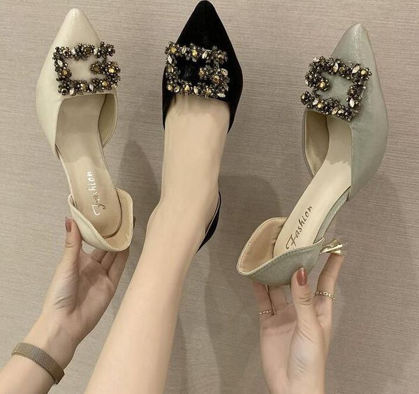 dress shoes the summer 2021 trend goes with simple rhinestones, tapered heels shallow pointed pumps, and a08, Black
dress shoes the summer 2021 trend goes with simple rhinestones, tapered heels shallow pointed pumps, and a08, Black