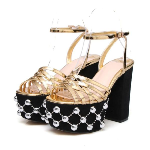 sandals rivet studs beads platform block chunky high heel pumps strappy ankle buckle shoes gold sliver open toed strap 43, Black
sandals rivet studs beads platform block chunky high heel pumps strappy ankle buckle shoes gold sliver open toed strap 43, Black