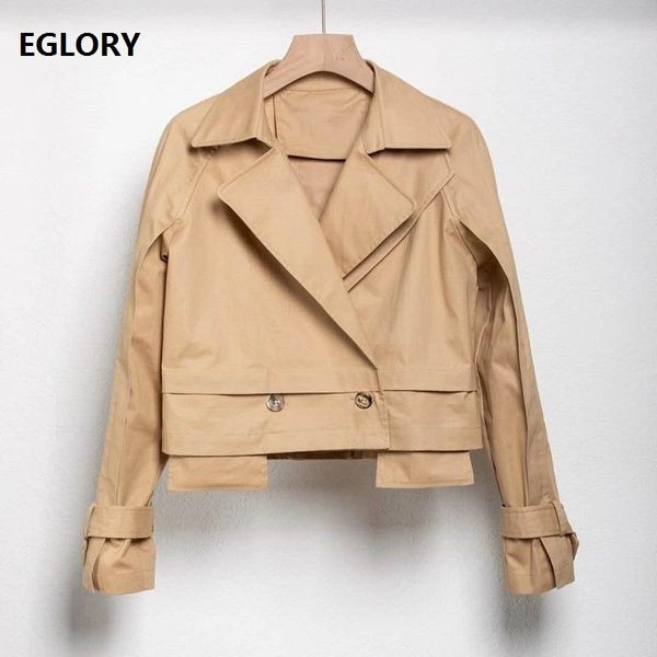 women's jackets 2021 autumn fashion coat women notched collar double breasted long sleeve casual brown khaki coats, Black;brown
women's jackets 2021 autumn fashion coat women notched collar double breasted long sleeve casual brown khaki coats, Black;brown