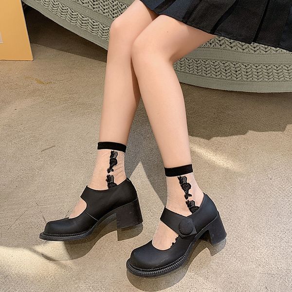 summer glass silk children's middle tube transparent thin cas's stockings fashion floret hollow socks, Black;white
summer glass silk children's middle tube transparent thin cas's stockings fashion floret hollow socks, Black;white