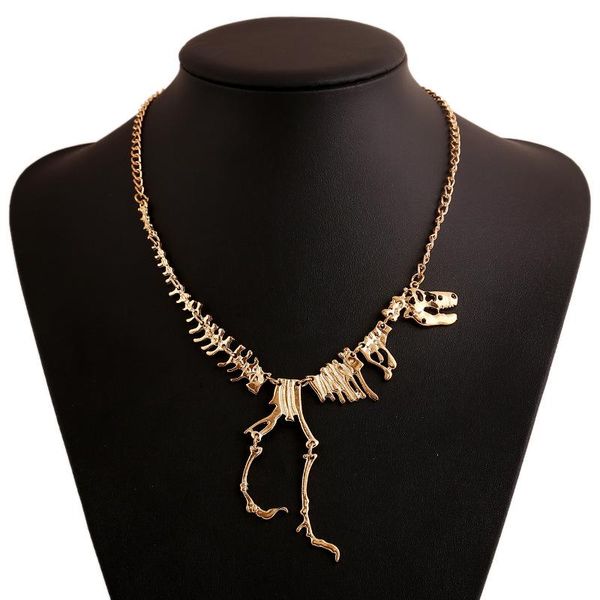 pendant necklaces exaggerated and interesting statement choker dinosaur skeleton jewelry vintage party necklace friend gift, Silver
pendant necklaces exaggerated and interesting statement choker dinosaur skeleton jewelry vintage party necklace friend gift, Silver