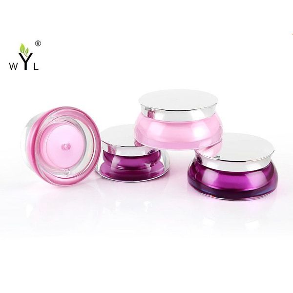 storage bottles & jars 20pcs/lot 15g 30g acrylic cream jar, pink purple clear blue gold white color cosmetics lition sample packing containe
storage bottles & jars 20pcs/lot 15g 30g acrylic cream jar, pink purple clear blue gold white color cosmetics lition sample packing containe