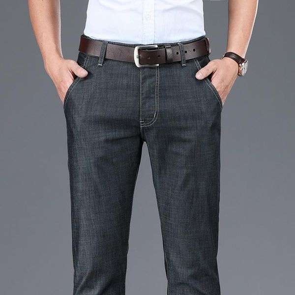 men's jeans 2021 classic style summer black blue regular fit business casual stretch denim pants male brand trousers
men's jeans 2021 classic style summer black blue regular fit business casual stretch denim pants male brand trousers
