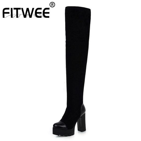 boots fitwee 2021 size 33-48 fashion slip on over knee square heel platform thick bottom long footwear, Black
boots fitwee 2021 size 33-48 fashion slip on over knee square heel platform thick bottom long footwear, Black