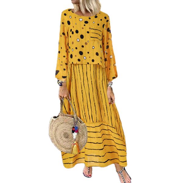 Yellow Polka Dot Large Woman Two Sets Set Summer Plus Size Dress Up Feminine O-neck Ppn9, Black;gray
Yellow Polka Dot Large Woman Two Sets Set Summer Plus Size Dress Up Feminine O-neck Ppn9, Black;gray