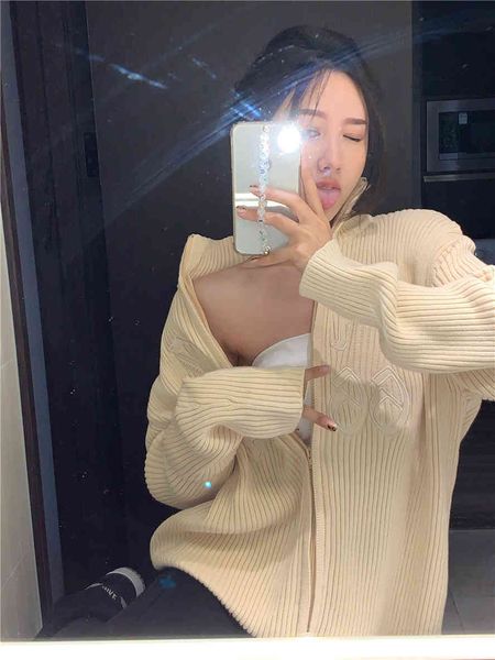 women's sweaters crdign jcket with womn's zipper, long knitted shirt turtleneck, retro style, for spring nd utumn xida, White;black
women's sweaters crdign jcket with womn's zipper, long knitted shirt turtleneck, retro style, for spring nd utumn xida, White;black