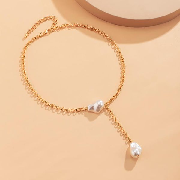 chains baroque necklace single thin chain female fashion statement jewelry 2021 arrival, Silver
chains baroque necklace single thin chain female fashion statement jewelry 2021 arrival, Silver