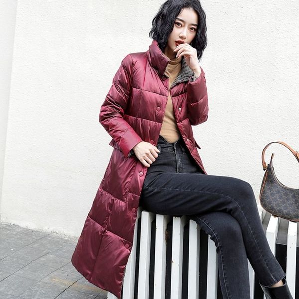 2021 women winter new fashion double-sided wear warm long duck down jacket coat female stand collar thicken windproof parka a121h23x, Black
2021 women winter new fashion double-sided wear warm long duck down jacket coat female stand collar thicken windproof parka a121h23x, Black