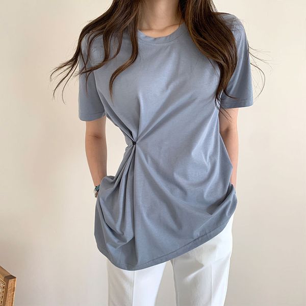 pleated t shirt women clothes summer white blue short sleeve o-neck pullover solid fashion korean comfortable top
pleated t shirt women clothes summer white blue short sleeve o-neck pullover solid fashion korean comfortable top