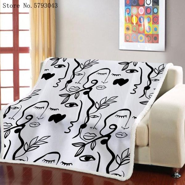 blankets artistic abstract sherpa blanket human face line 3d print home custom for bedroom weighted decoration
blankets artistic abstract sherpa blanket human face line 3d print home custom for bedroom weighted decoration