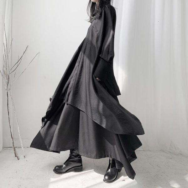 lanmrem 2021 dark wind asymmetrical lace loose homemade long lapels single breasted solid color long sleeved shirt women 19b a267, White
lanmrem 2021 dark wind asymmetrical lace loose homemade long lapels single breasted solid color long sleeved shirt women 19b a267, White