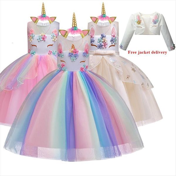 christmas lovly unicorn embroidery beading girl dress gauze princess party for children clothes 2 12 years tire, Red;yellow
christmas lovly unicorn embroidery beading girl dress gauze princess party for children clothes 2 12 years tire, Red;yellow