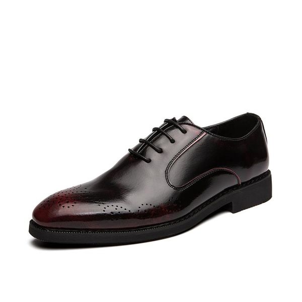 dress shoes mens elegantes red oxfords comfort round toe lace-up non-slip business wedding party leather formal brogue, Black
dress shoes mens elegantes red oxfords comfort round toe lace-up non-slip business wedding party leather formal brogue, Black