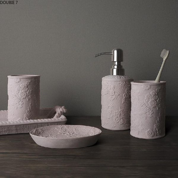 chinese creative pattern sandstone five piece set bathroom accessories set gargle cup soap dish soap dispenser toothbrush holder
chinese creative pattern sandstone five piece set bathroom accessories set gargle cup soap dish soap dispenser toothbrush holder