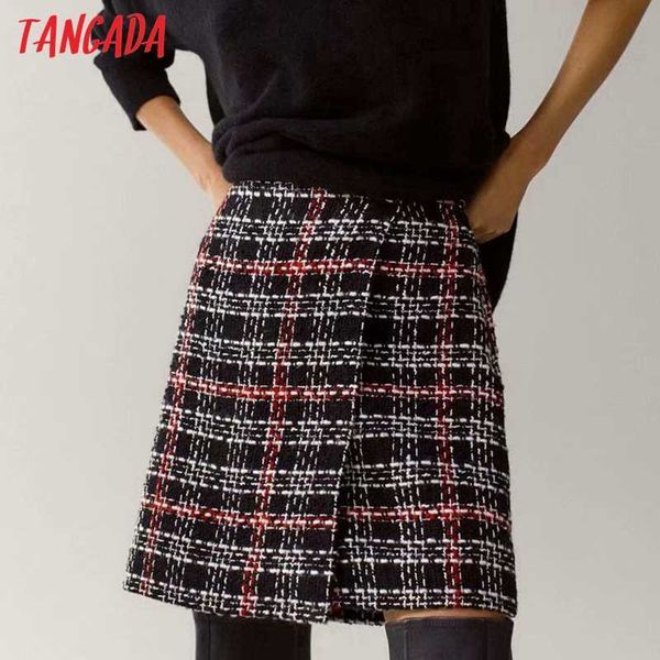 tangada autumn winter women tweed plaid pattern skirts faldas mujer zipper female mini skirt 4c84 210609, Black
tangada autumn winter women tweed plaid pattern skirts faldas mujer zipper female mini skirt 4c84 210609, Black